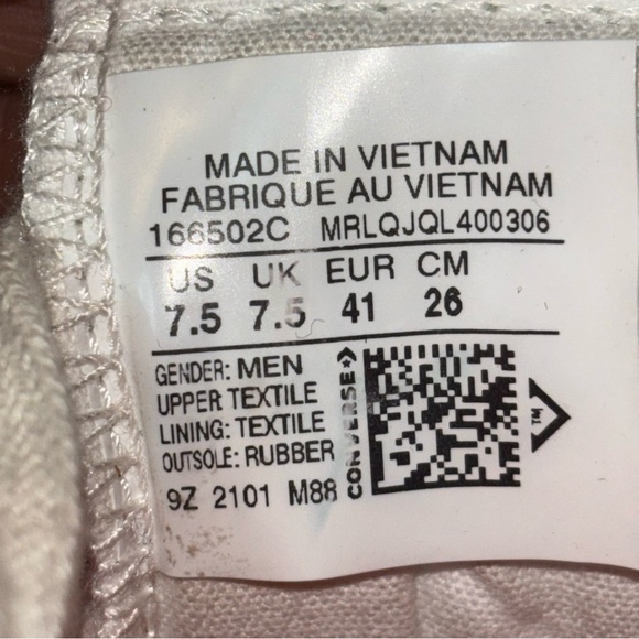 CONVERSE UNT1TL3D Hi Not a Chuck Black Men’s Graphic Sneakers Size 7.5 - Picture 7 of 9